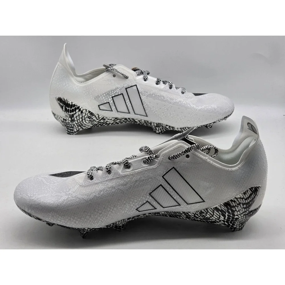 Adidas Adizero Electric Mens 13 White Black Football Cleats‎ Shoes IE8867 NWT